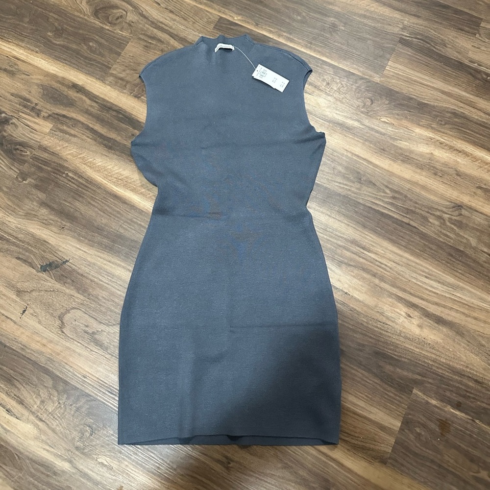 NWT! Abercrombie Mock Neck Shell Mini Sweater Dress sz M